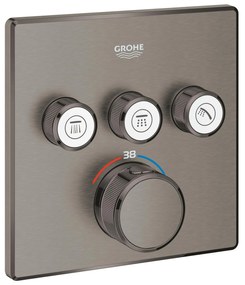 Grohe Grohtherm SmartControl baterie cadă-duș ascuns cu termostat Brushed Hard Graphite 29126AL0