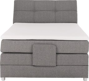 Pat electric reglabil, cu arcuri, gri, 120x200, GERONA NEW