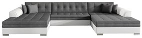 Supermobel Canapea extensibilă în formă de U VENTO, 355x80x165, sawana 05/soft 17