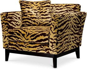 Fotoliu design LUX Flux, maro Tigris