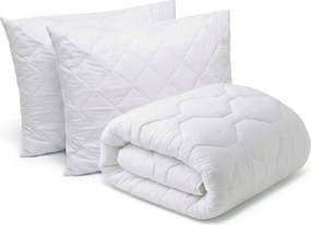 Set pilota pat de lux, 4 anotimpuri 200x220 cm si 2 bucati de perne matlasate 50x70 cm