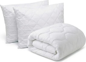 Set pilota pat de lux, 4 anotimpuri 200x220 cm si 2 bucati de perne matlasate 50x70 cm