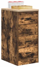 vidaXL Dulap de depozitare de garaj stejar afumat 40x51x85 cm