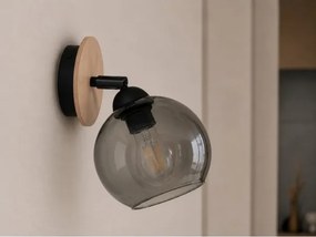 Spot de perete UNO WOOD 1xE27/60W/230V negru/maro