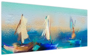 Tablou - Peisaj pictură, pictură (120x50 cm)