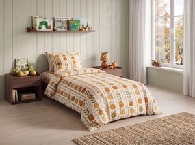 Lenjerie de pat din flanel PUMPKIN LINES colorata Dimensiune lenjerie de pat: 2 buc 70 x 90 cm | 200 x 220 cm