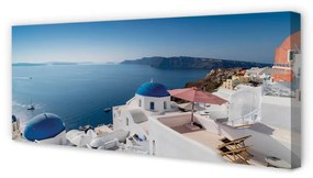 Tablouri canvas Grecia panorama mare a clădirilor