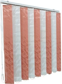 Jaluzele verticale BEATA 9609 / 9601 somon alb – jaluzele verticale moderne complete cu prindere pe tavan
