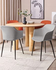 Set 2 buc scaun tip bar Eleni (gri). 1078709