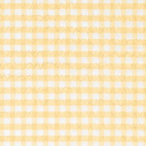 Lenjerie de pat galbenă/albă din țesătură crep pentru pat de o persoană/extinsă 140x220 cm Bæk&amp;Bølge – JUNA