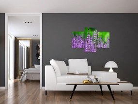 Tablou cu flori de luncă violete (90x60 cm)