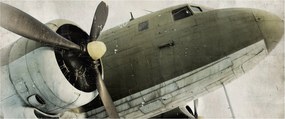 Tablou - Avion vechi cu elice (120x50 cm)