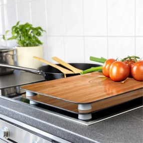 WENKO 2521497100 - Capac pentru aragaz 52x30 cm multicolor/gri/transparent