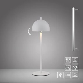 Schöner Wohnen 19244-16 - Lampă de masă LED BELLIS, dimabilă, LED/2,5W/5V IP54, albă