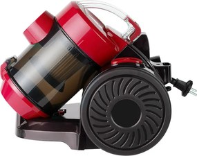 La mâna a doua: Aspirator fara sac Rosberg R51001B, 800W, HEPA, Ciclon, 2 L, Accesorii, Rosu