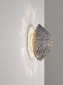 Aplica de perete cu design texturat ELVIO gri 30cm