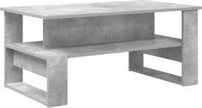 vidaXL Masă de cafea Gri din beton 90 x 50 x 40 cm Lemn compozit