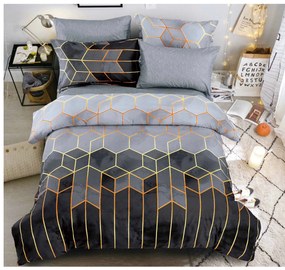 Lenjerie de pat din bumbac NOCTRIX gri Dimensiune lenjerie de pat: 70 x 90 cm | 140 x 200 cm