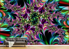 Tapet Premium Canvas - Culori amestecate abstract