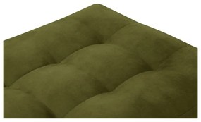 Taburet din catifea Milo Casa Santo, verde oliv