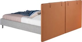 Pat dublu design LUX modern cu tablie eleganta Allan 180x200cm