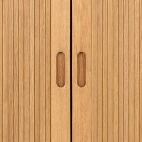 Șifonier în culoare naturală cu aspect de lemn de stejar 100x200x55 cm Langley – Actona
