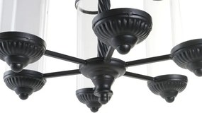 Suport de lumânări suspendat din metal și sticlă, 53×53×52 cm, „Ceiling"