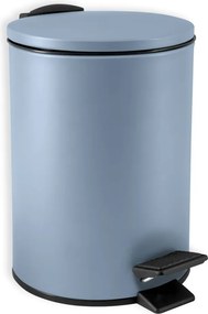 Coș de gunoi albastru deschis cu pedală din oțel 3 l Adelar – Spirella
