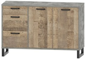 Comodă Bennie (gri + Stejar nisipiu). 1052753