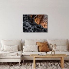 Tablou pe sticlă - Privire spre centru (70x50 cm)