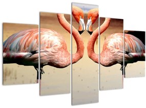 Tablou - doi flamemgo (150x105 cm)