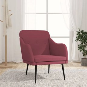 351477 vidaXL Fotoliu, roșu vin, 63x76x80 cm, textil