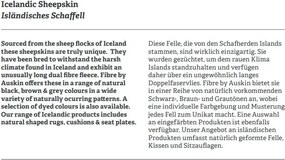 Covor din blana Icelandic Long Wool 110cm