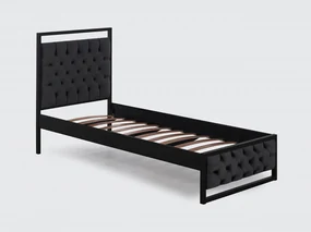 Pat 1 Persoana Mithra, 120x200 cm, Negru