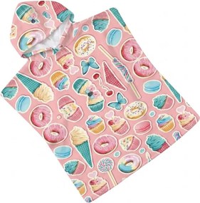 Poncho pentru copii SWEETIE roz