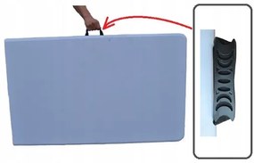 Masă pliabilă de catering 240cm negru