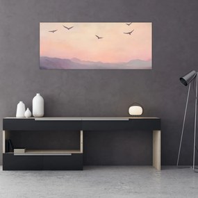 Tablou - Stol de păsări II. (120x50 cm)