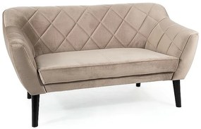 Canapea Karo 2 velvet bej inchis/wenge Blu40