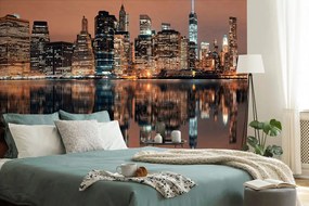 Fototapet reflexie a Manhattanului în apă