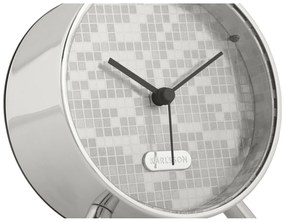 Karlsson 6004SI ceas cu alarmă design argintiu,diametru 11 cm