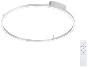 Brilagi - Lampă LED reglabilă PORTOFINO LED/60W/230V Ø 80 cm argintie +telecomandă