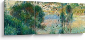 Tablou - Auguste Renoir, View of Monte Carlo from Cap Martin, reproducere (cu ceas) (90x30 cm)