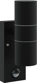 vidaXL Lumină de perete pentru exterior Negru 7 x 10 x 22 cm