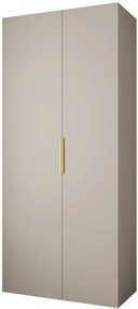 Dulap de haine 110 cm Carmela 40-4 (Cașmir + Auriu). 1126640