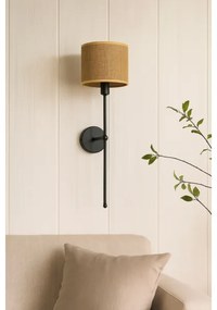Aplica de perete MADELA 1xE14/40W/230V iută/negru