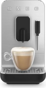 Espressor SMEG Collezione BCC12BLMEU, 1350 W, 19 bar, 1,4 l, 8 functii, Rasnita incorporata, Spumare lapte, Negru