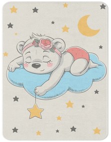 Covor pentru copii alb 100x140 cm Happy Dreams – Oyo Concept