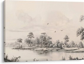Tablou - Vintage peisaj desen peisaj (70x50 cm)