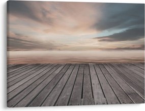 Tablou - Pier la apus de soare (70x50 cm)
