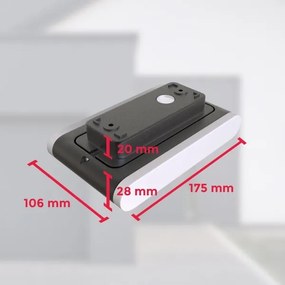 Aplică LED de exterior B.K. Licht 1184 2xLED/3,5W/230V IP44 4000K